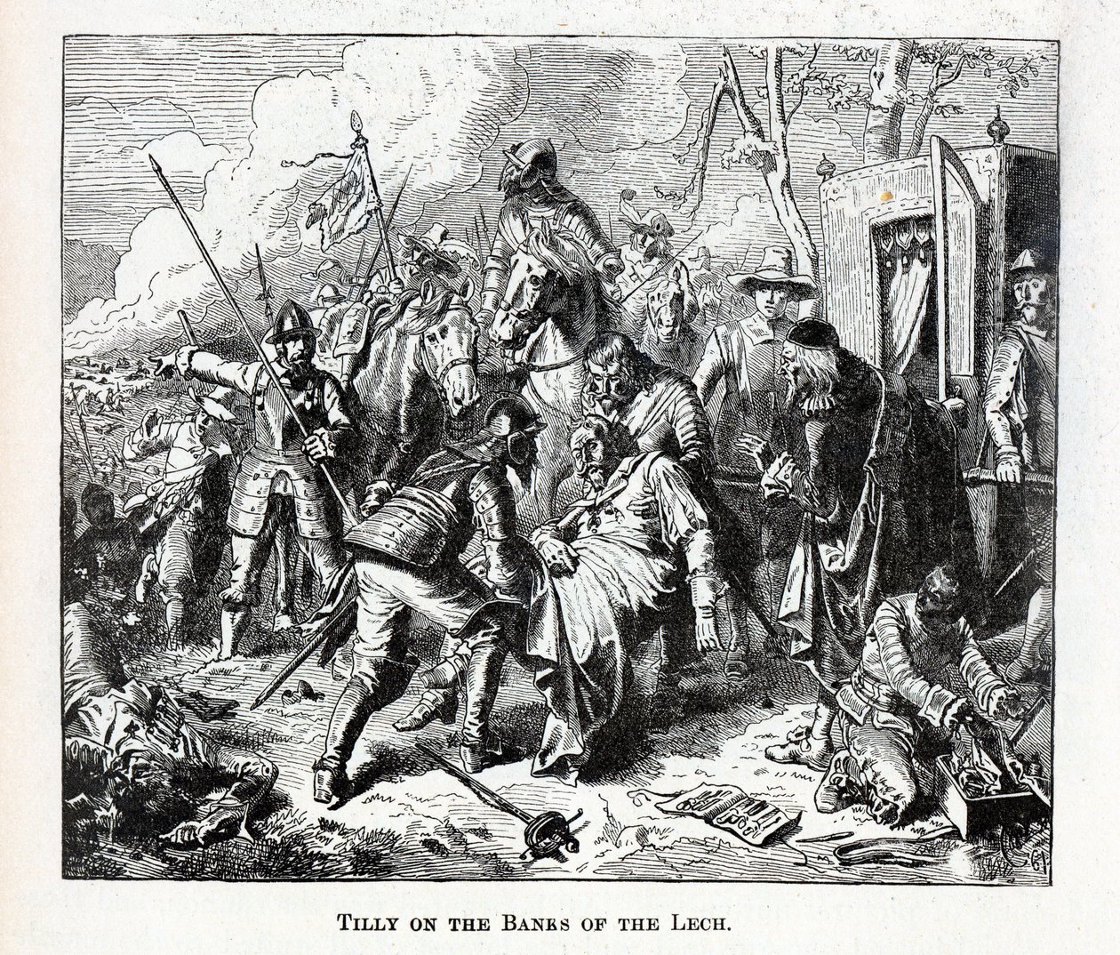 Tilly på bredden av Lech, 1882 av Unbekannt