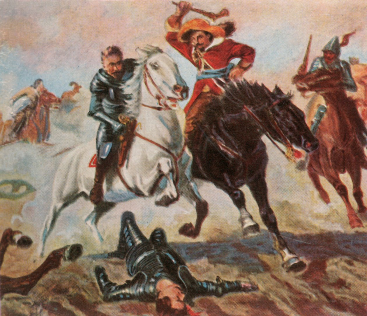 Tillys-flukt etter slaget ved Lech, 4. april 1632, 1936. av Unbekannt