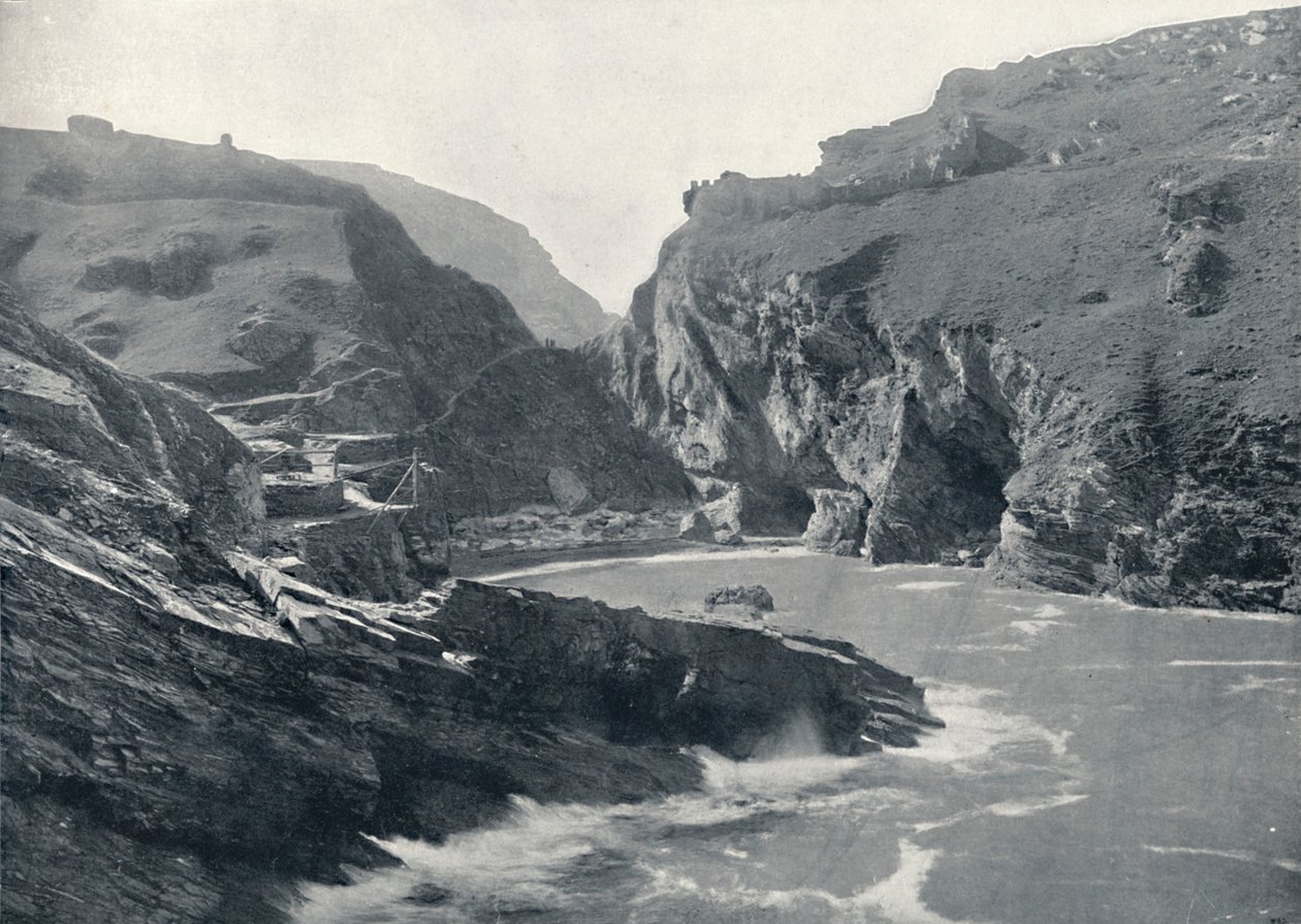 Tintagel - Viser King Arthurs Castle, 1895 av Unbekannt