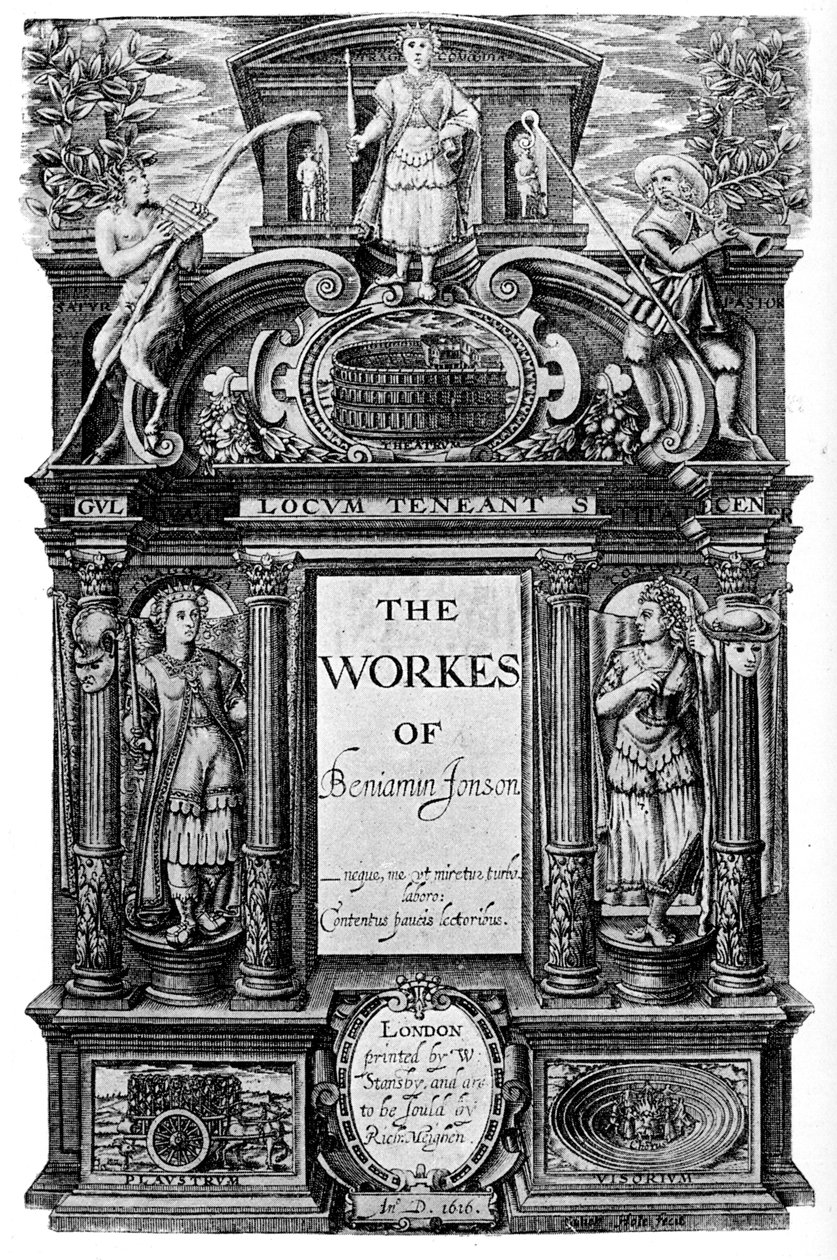 Tittelside til verkene til Ben Jonson, 1616 1893 av Unbekannt
