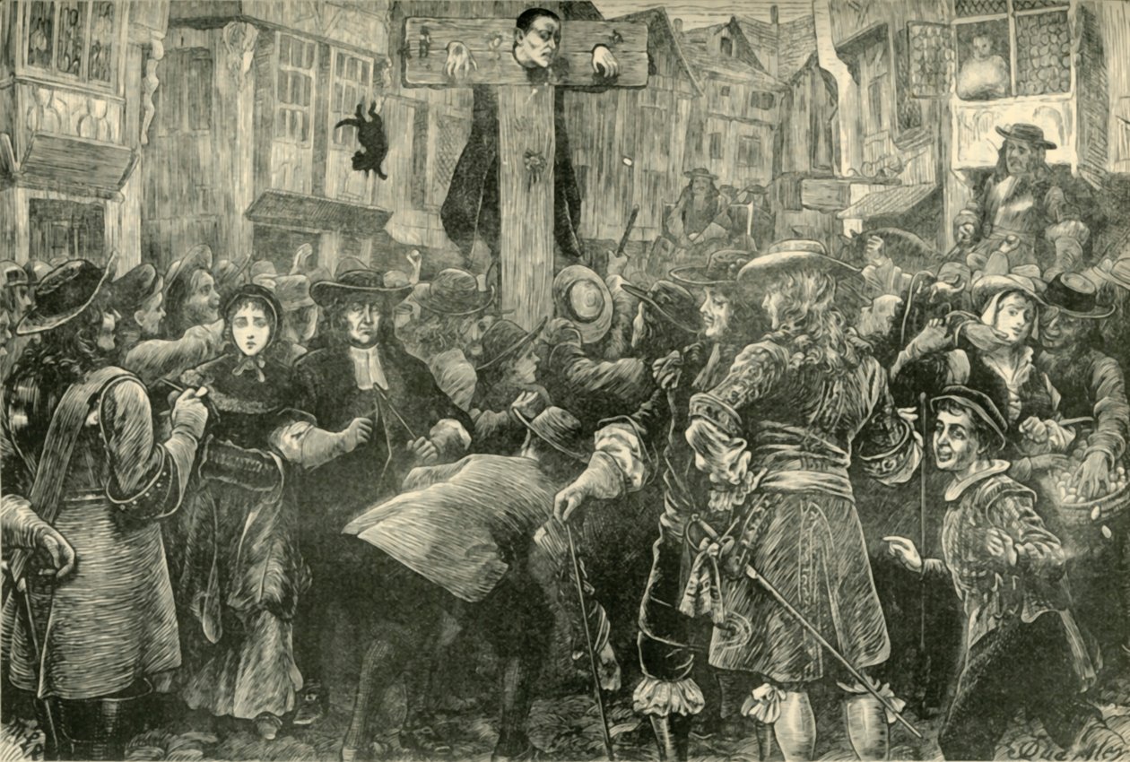 Titus Oates in the Pilory, 1685, 1890. av Unbekannt