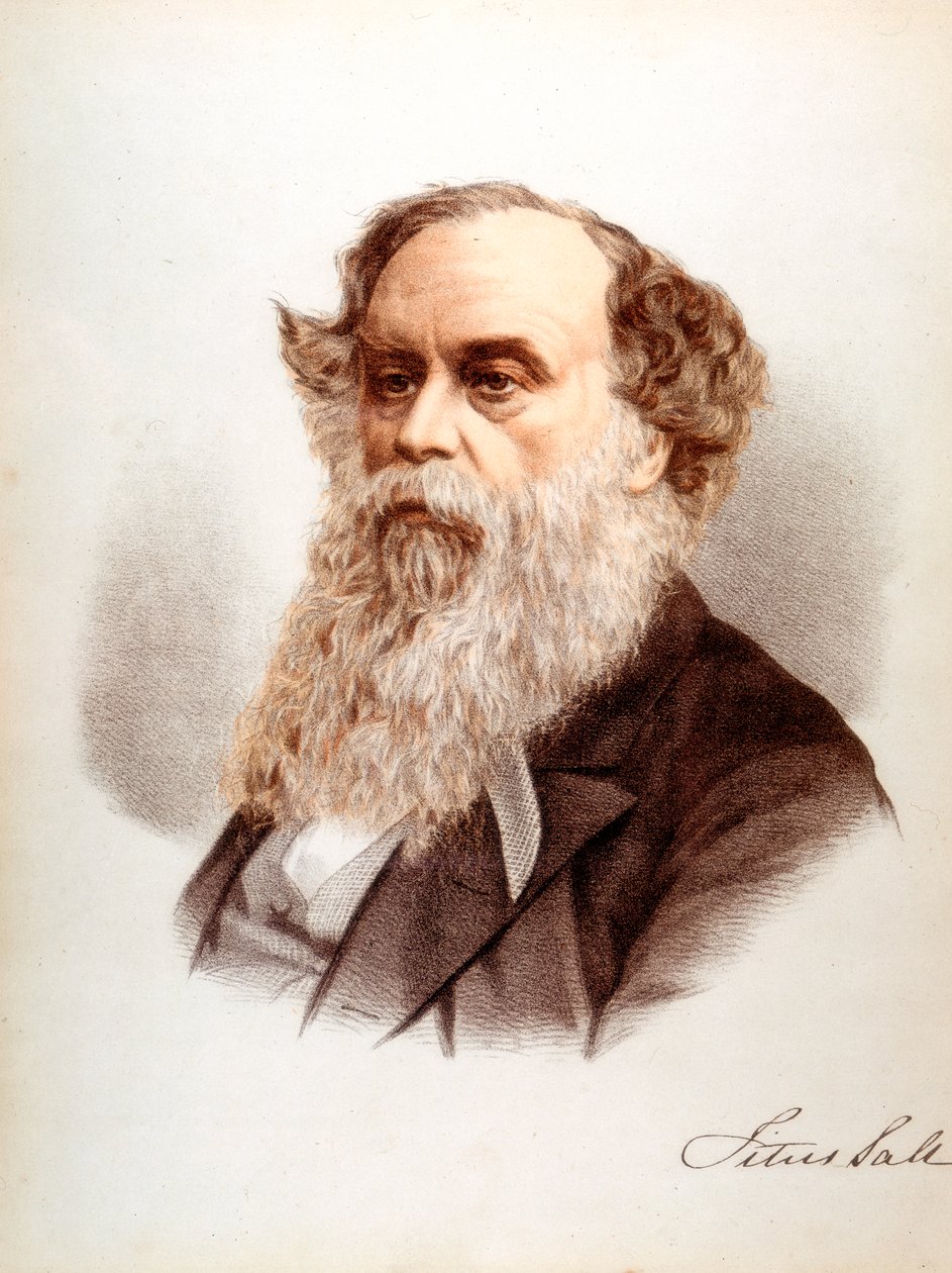 Titus Salt, britisk ullstifter og industrimann, c1880 av Unbekannt