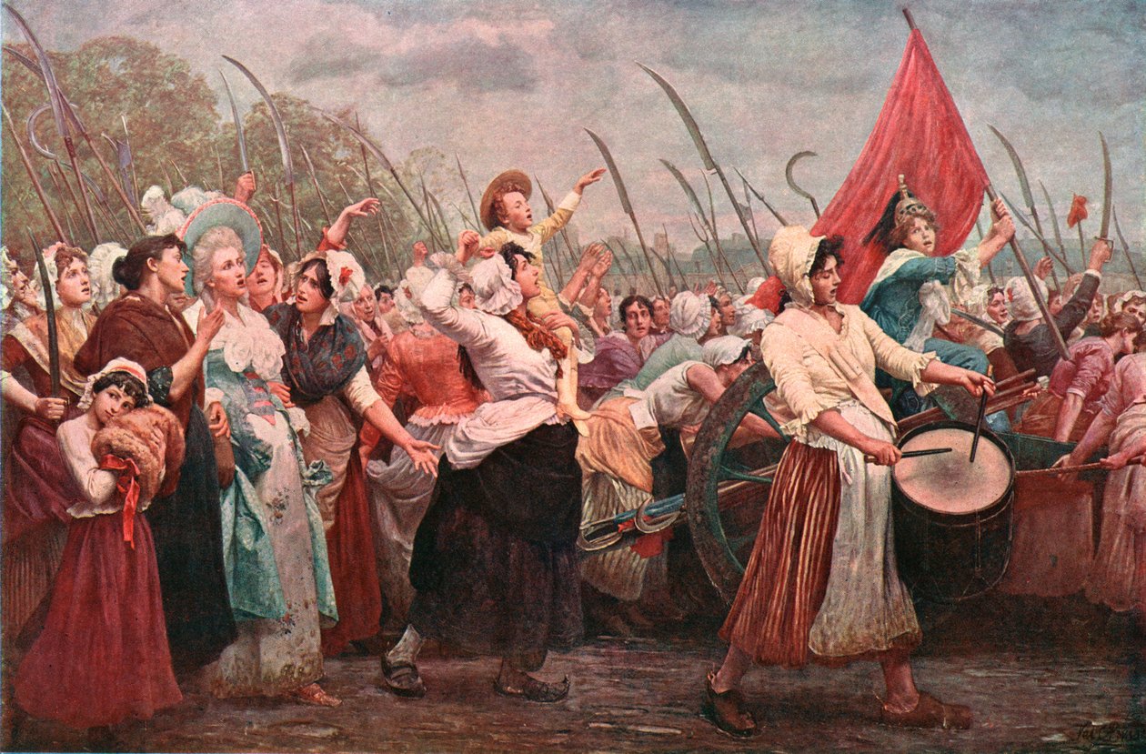 Til Versailles, en hendelse i den franske revolusjonen, c1894, c1902. av Unbekannt
