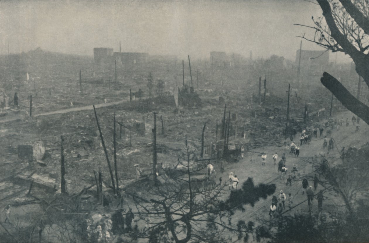Tokyos Smouldering Plain of Wreckage and Ashes, c1935 av Unbekannt