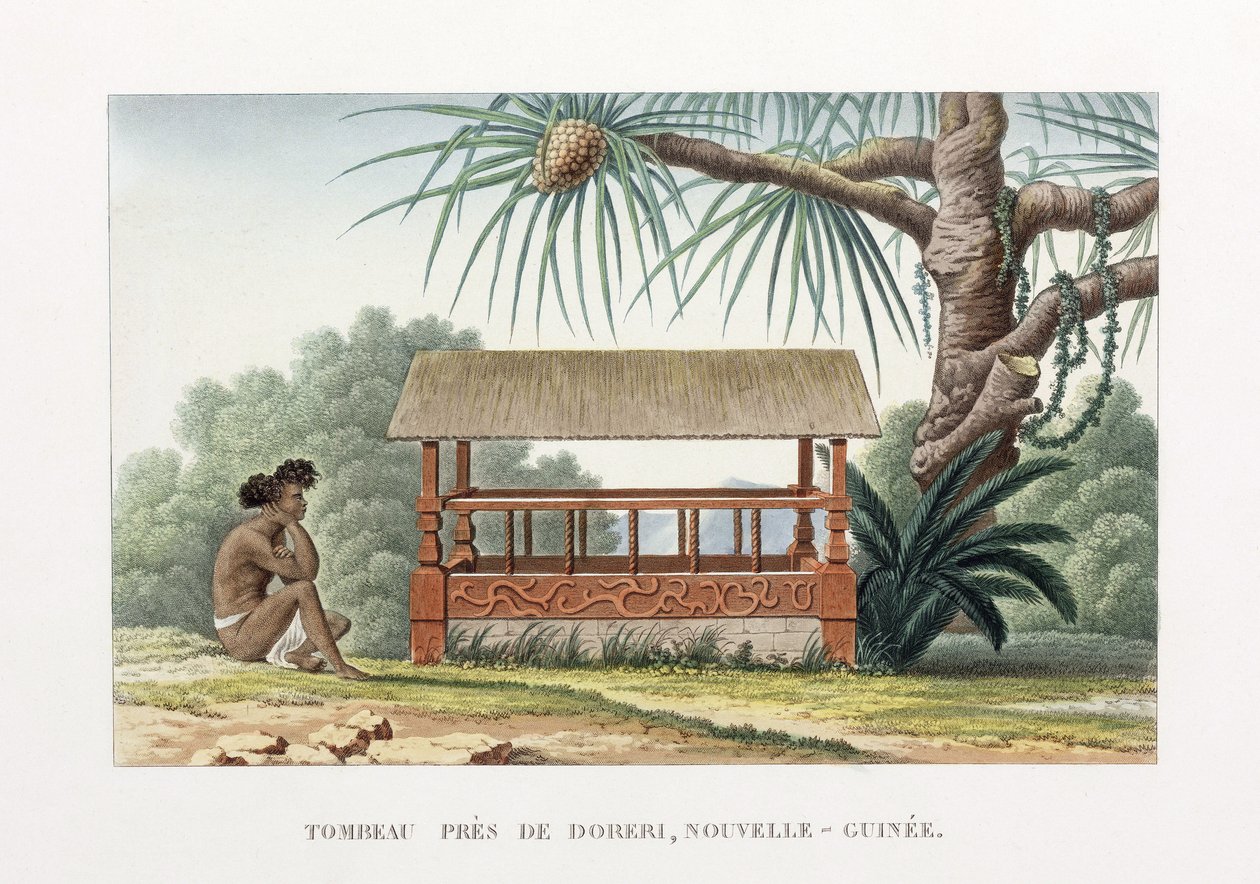 Grav nær Doreri, New Guinea av Unbekannt