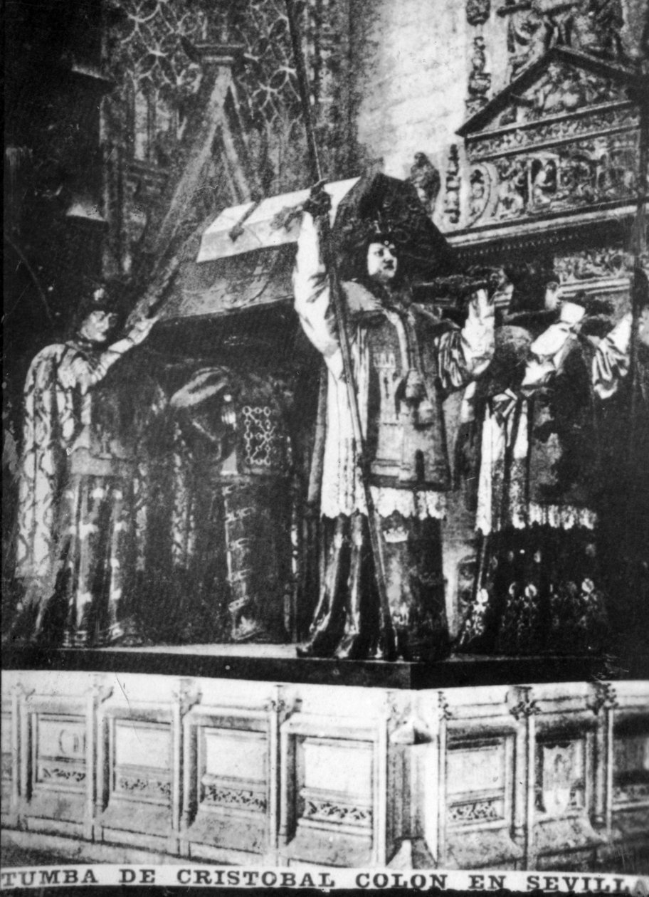 Tomb of Christopher Columbus, 1800-tallet, 1920-tallet av Unbekannt