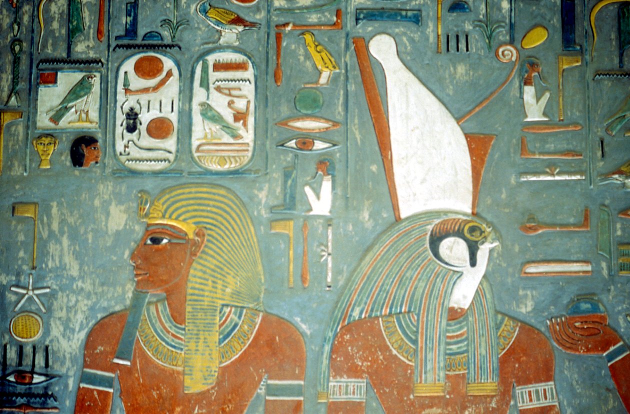 Graven til Horemheb, siste konge av det 18. dynasti, gammel egyptisk, c1292 f.Kr. av Unbekannt