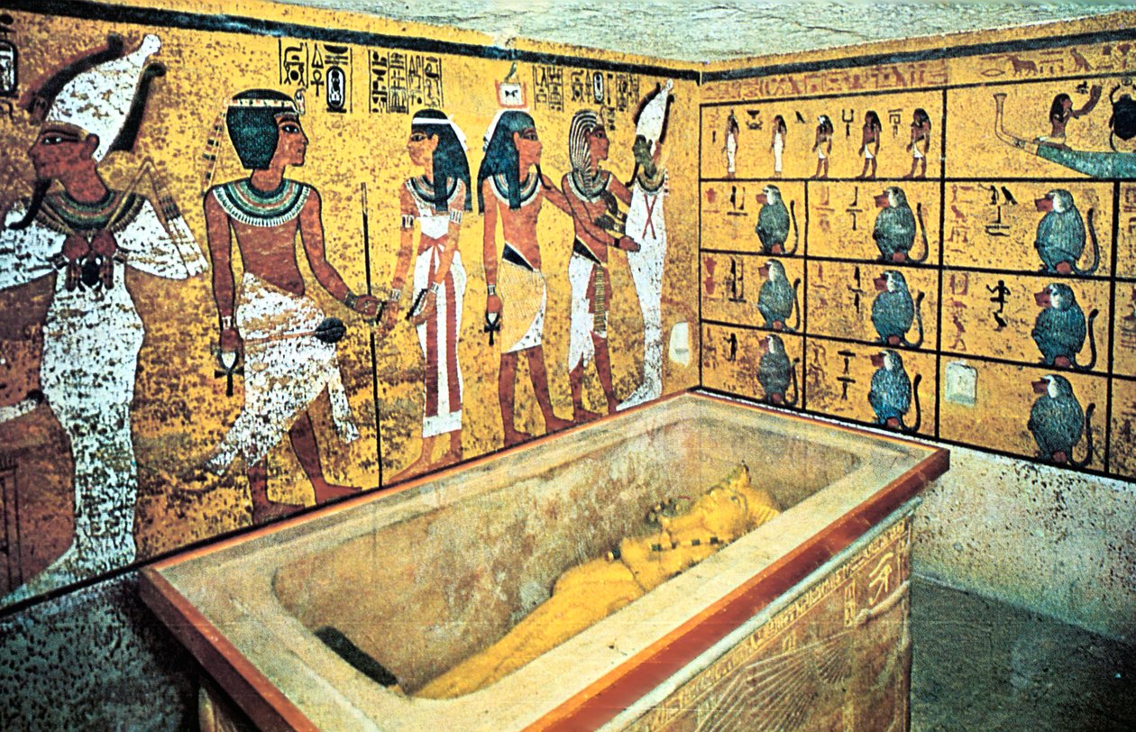 Tutankhamons grav, gammel egyptisk, 18. dynasti, c1325 f.Kr. av Unbekannt