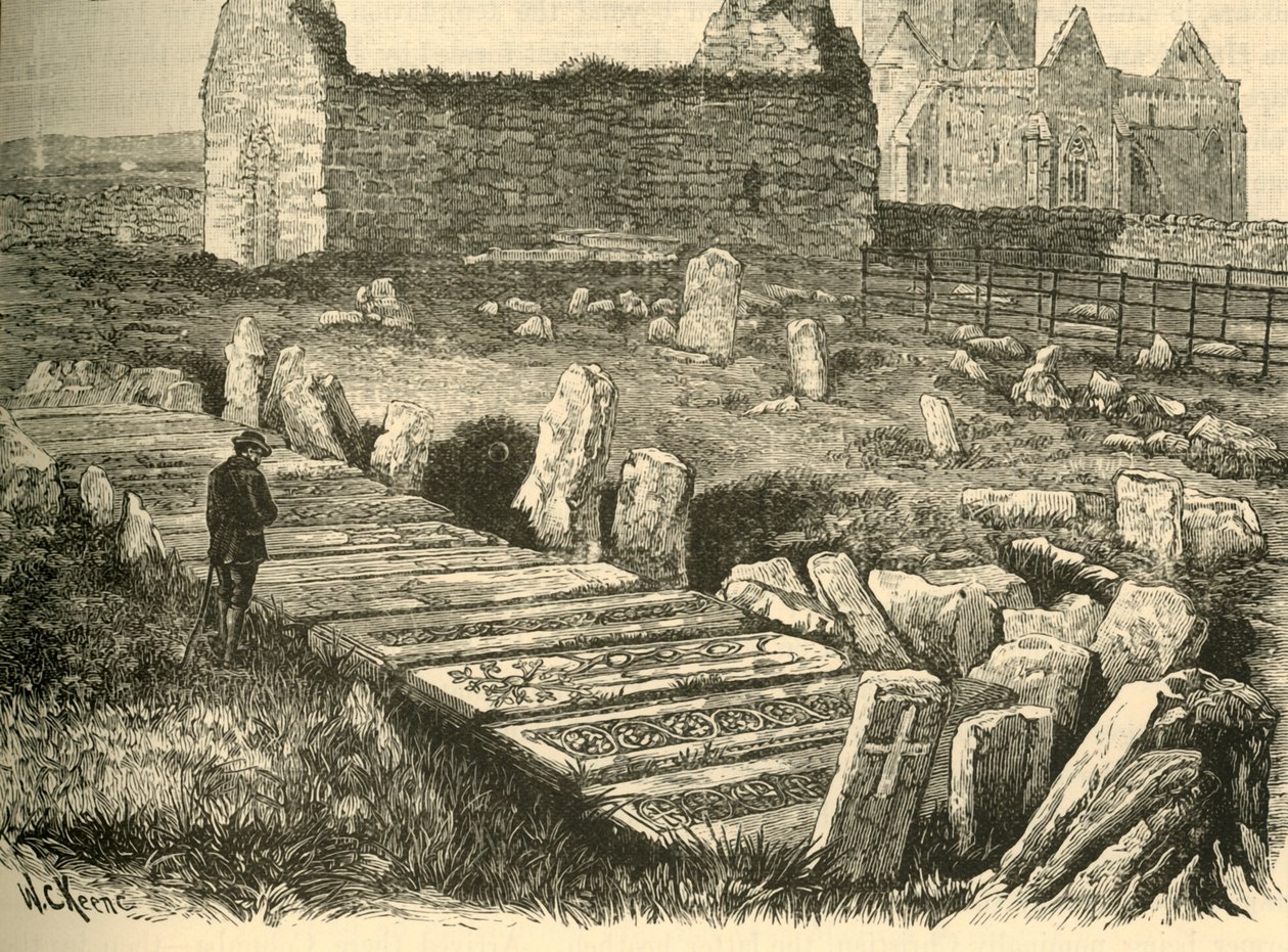 Kongenes graver, St. Orans-kapellet og Iona-katedralen, 1898. av Unbekannt