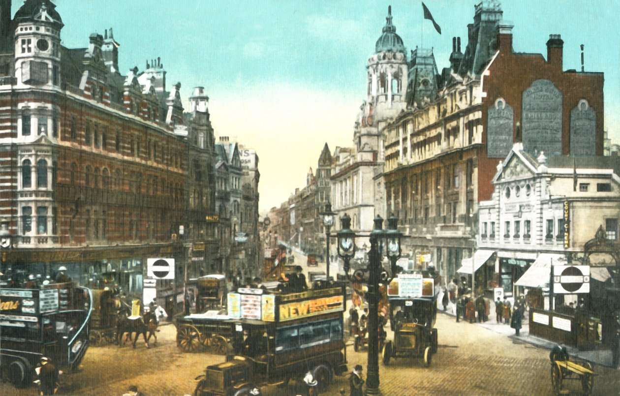 Tottenham Court Road, London, . SLETT, dupliser, se 580036379 av Unbekannt