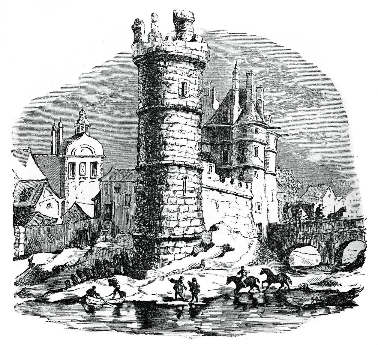 Tour de Nesle, Paris, 1600-tallet, 1870 av Unbekannt