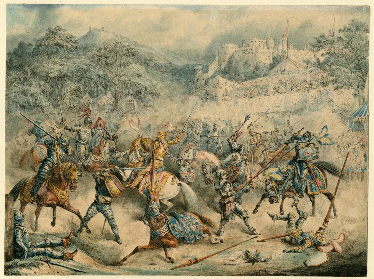 Turnering av riddere, 1840 av Unbekannt