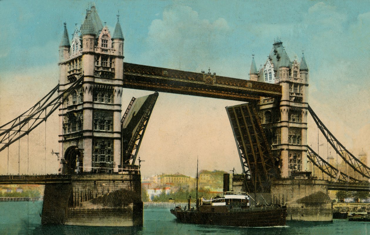 Tower Bridge, London, 1915. av Unbekannt