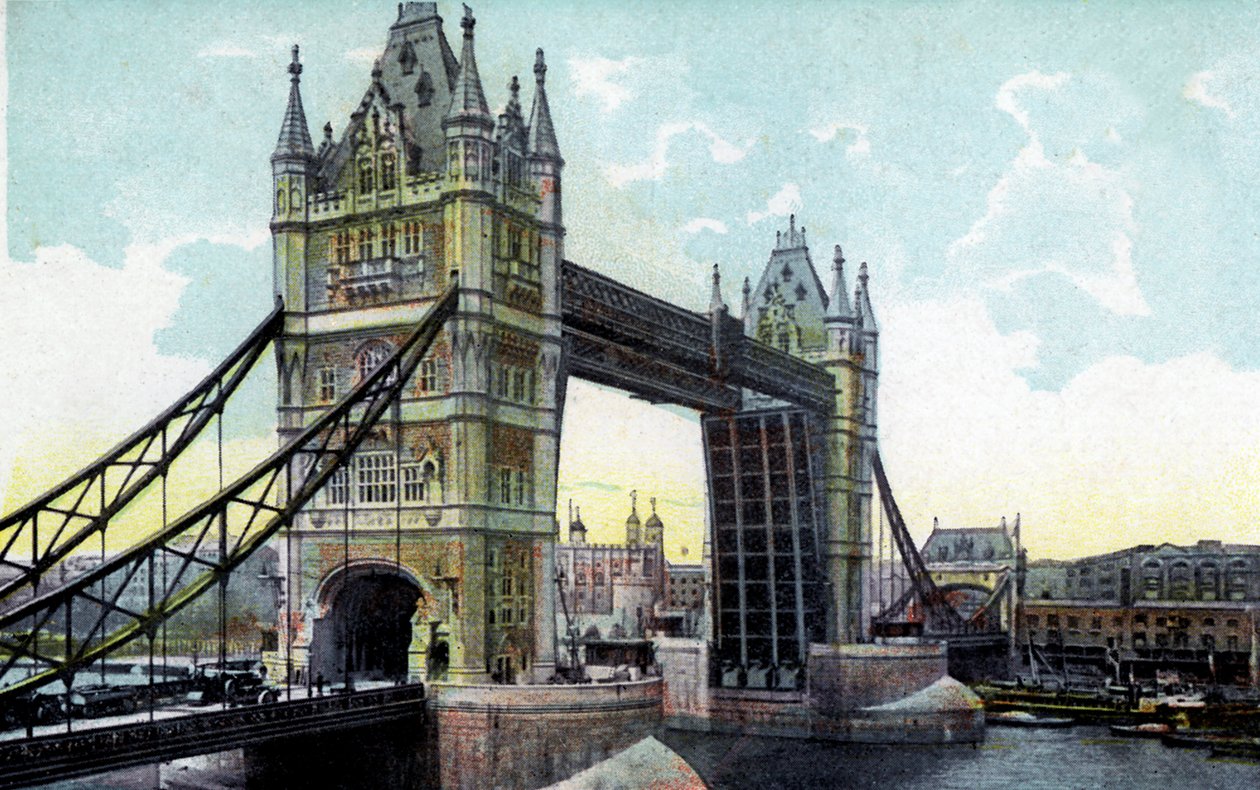 Tower Bridge, London, 1900-tallet av Unbekannt