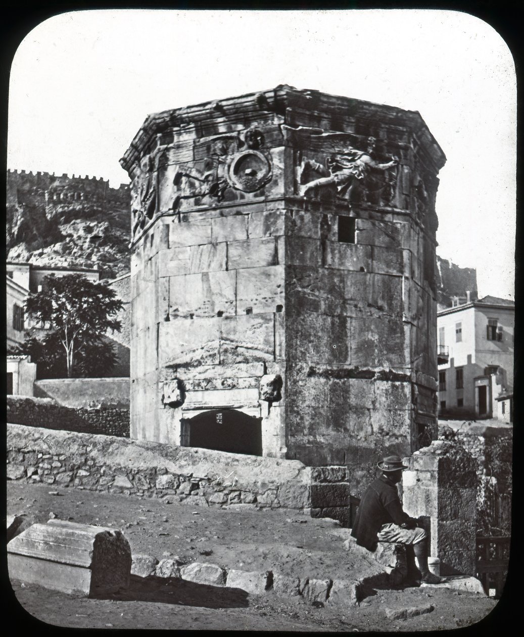 Vindenes tårn, Athen, Hellas, slutten av 1800- eller begynnelsen av 1900-tallet av Unbekannt