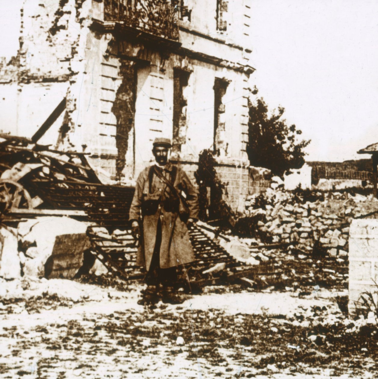 Rådhuset i Ablain-Saint-Nazaire, Nord-Frankrike, c1914-c1918 av Unbekannt