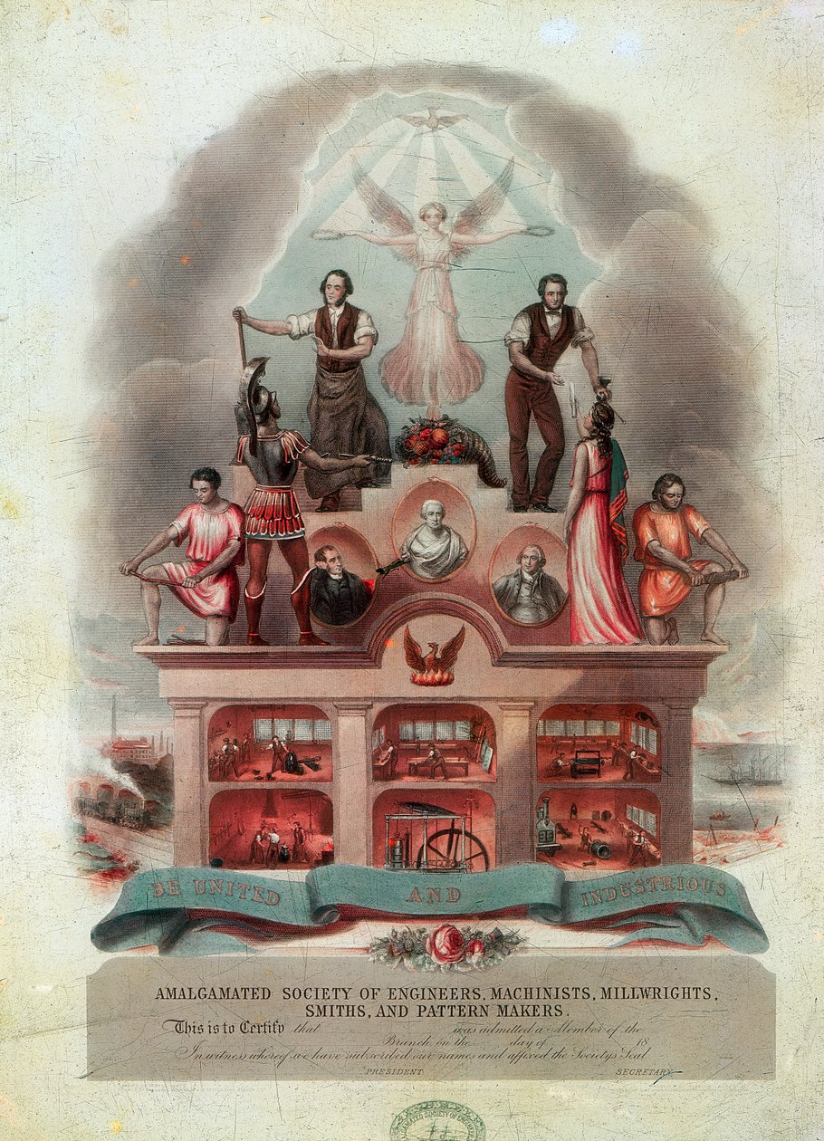Fagforeningsrulle, 1851 av Unbekannt