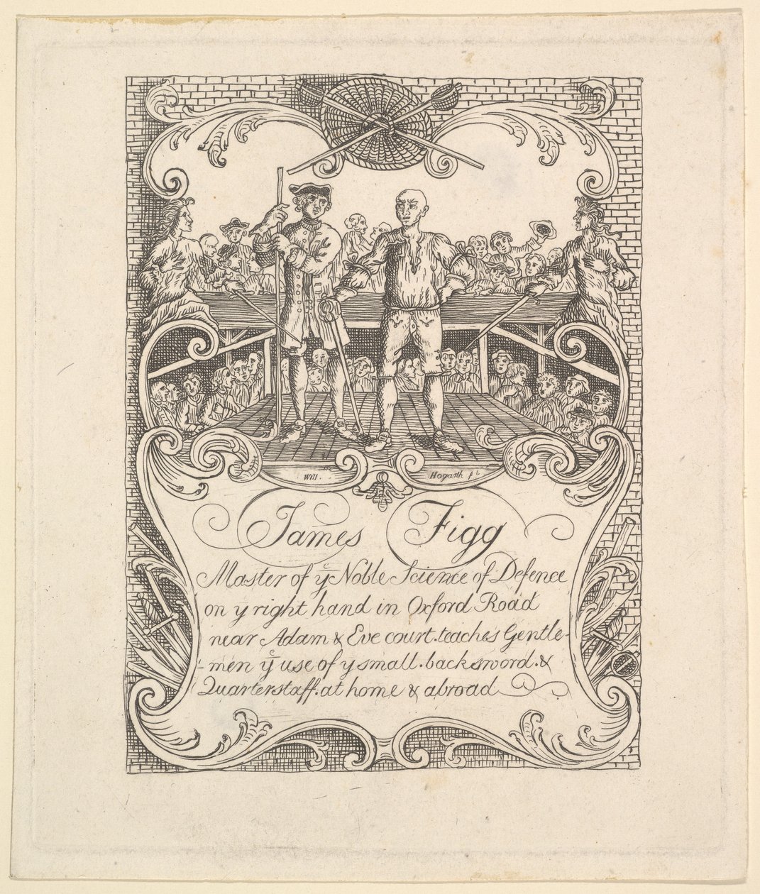 Byttekort for James Figg, 1790-tallet. av Unbekannt