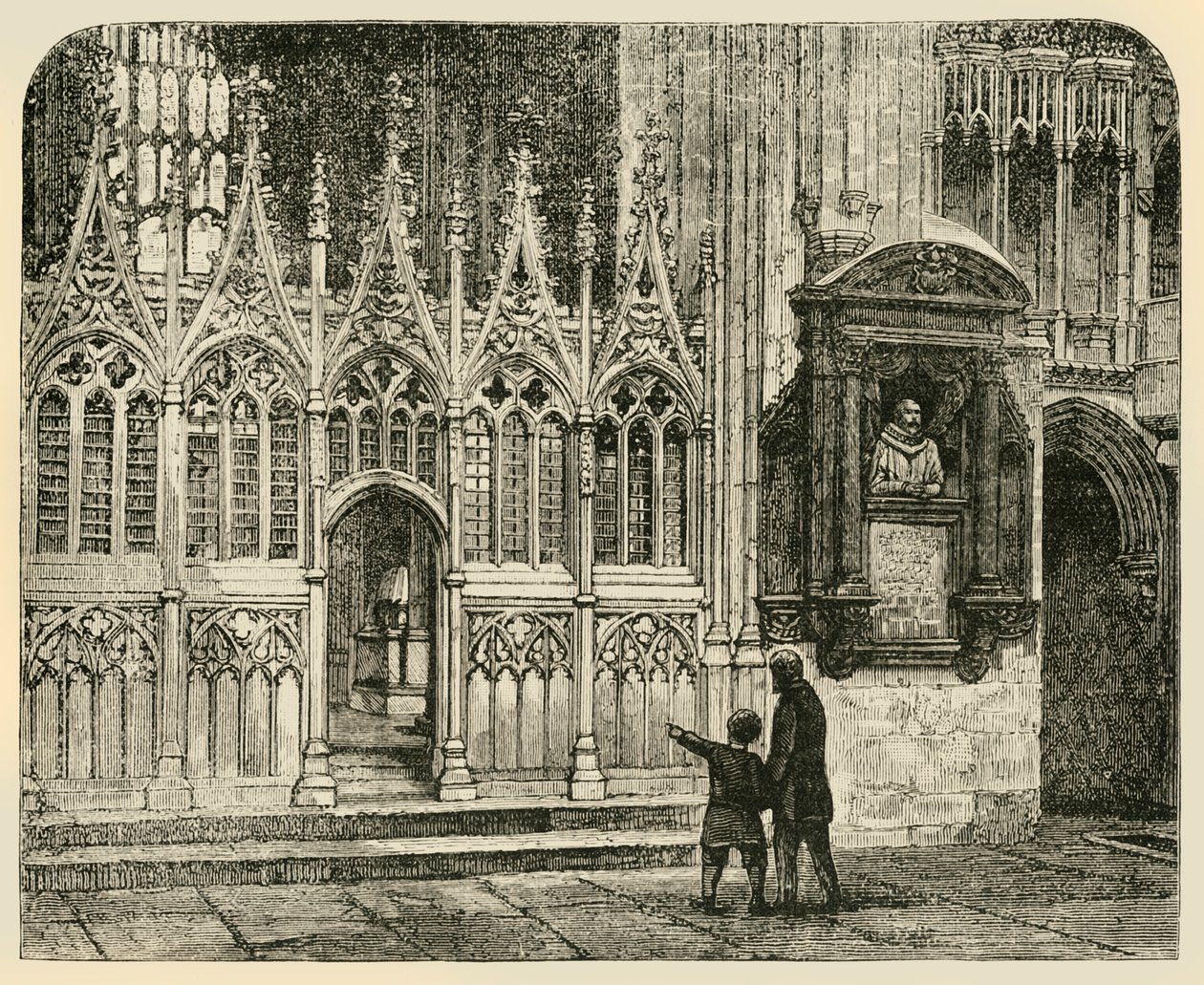 Transept of the Martyrdom, Canterbury Cathedral, 1890. av Unbekannt