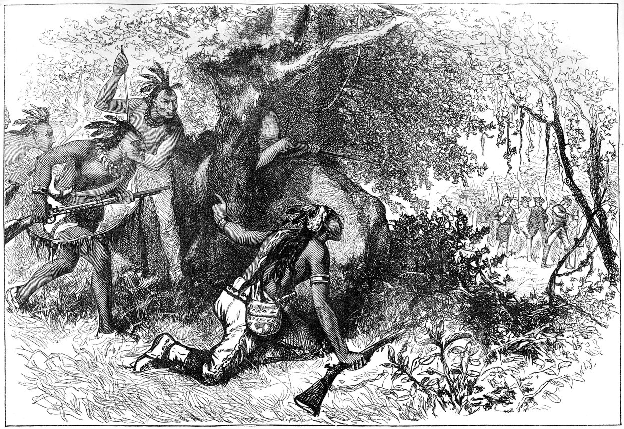 Cherokees forræderi, 1700-tallet c1880 av Unbekannt