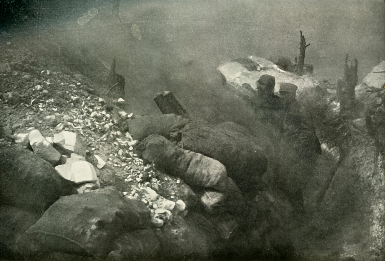 Grøftekrigføring i Argonne, 1919. av Unbekannt