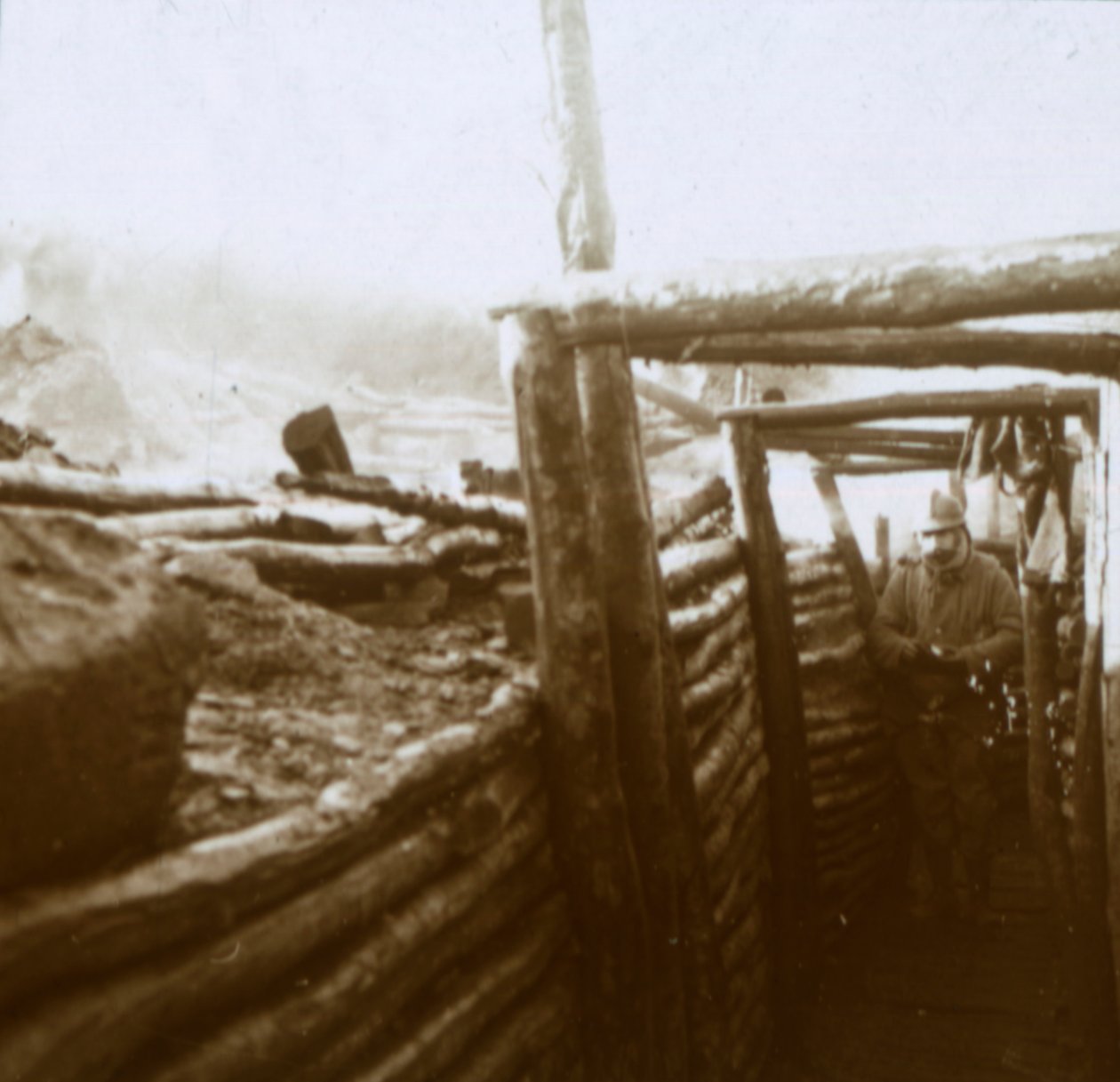 Trenches, Artois, Nord-Frankrike, c1914-c1918 av Unbekannt
