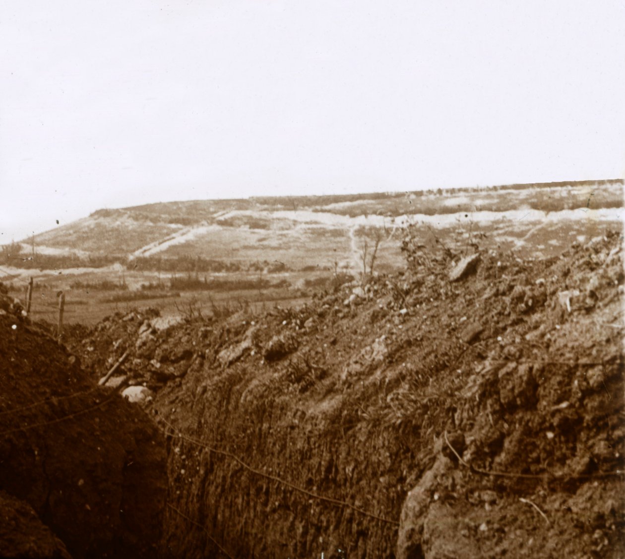 skyttergraver, c1914-c1918 av Unbekannt