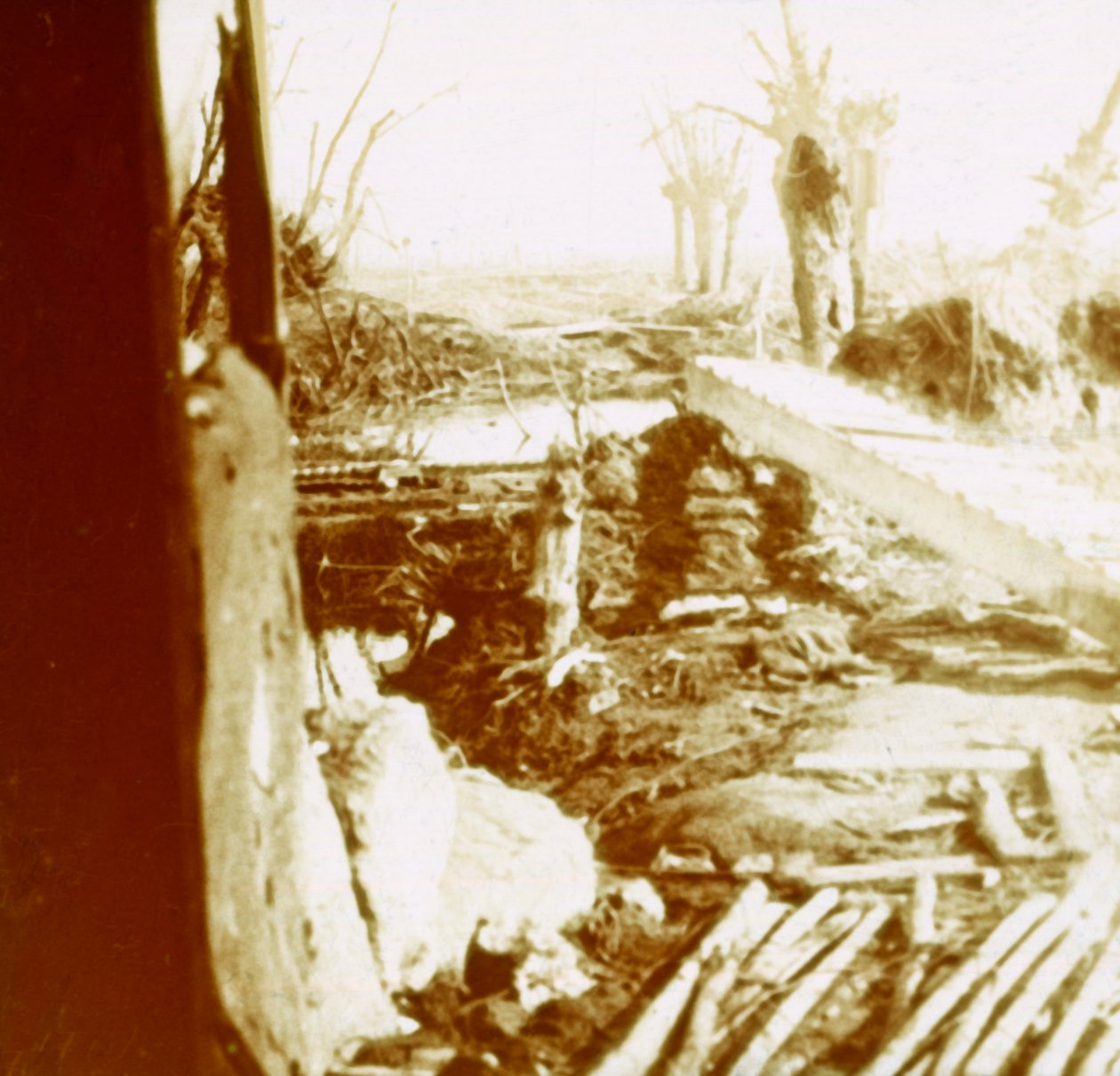 skyttergraver, c1914-c1918 av Unbekannt