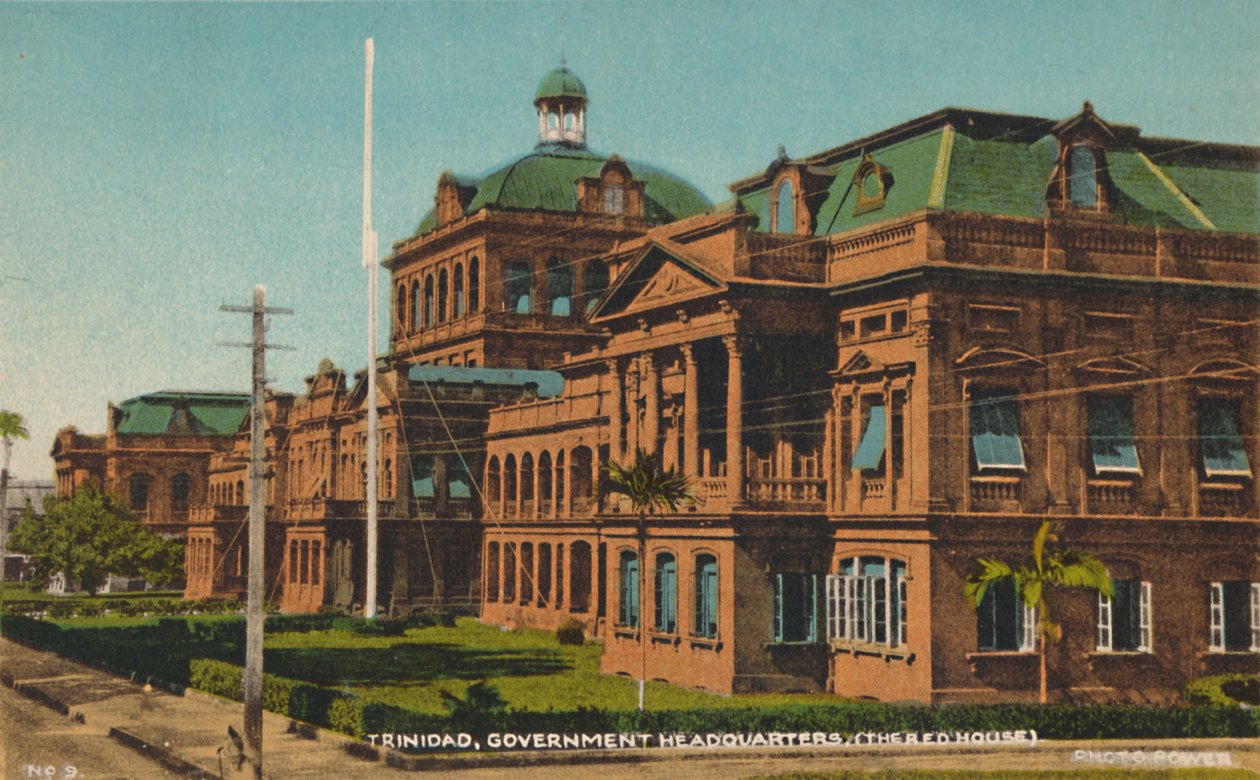 Trinidad, regjeringens hovedkvarter. Det røde huset, tidlig på 1900-tallet. av Unbekannt