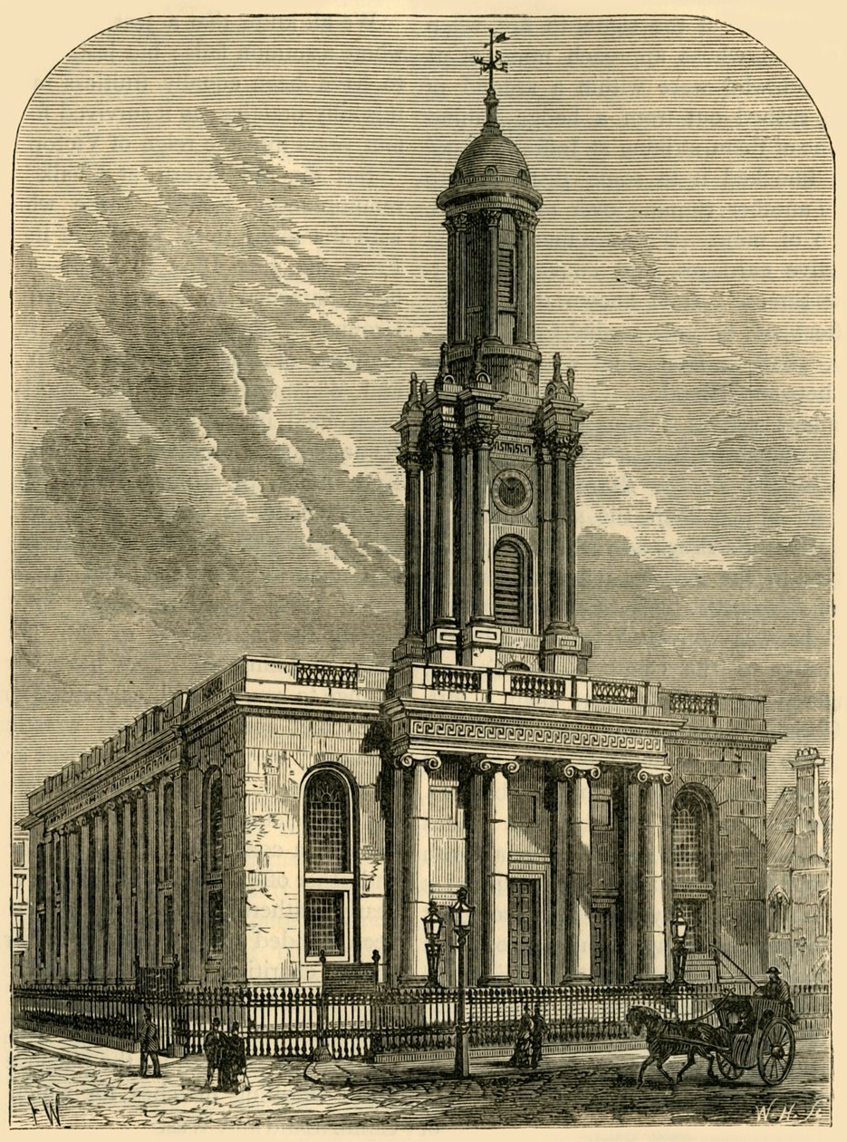 Trinity Church, Albany Street, c1876. av Unbekannt