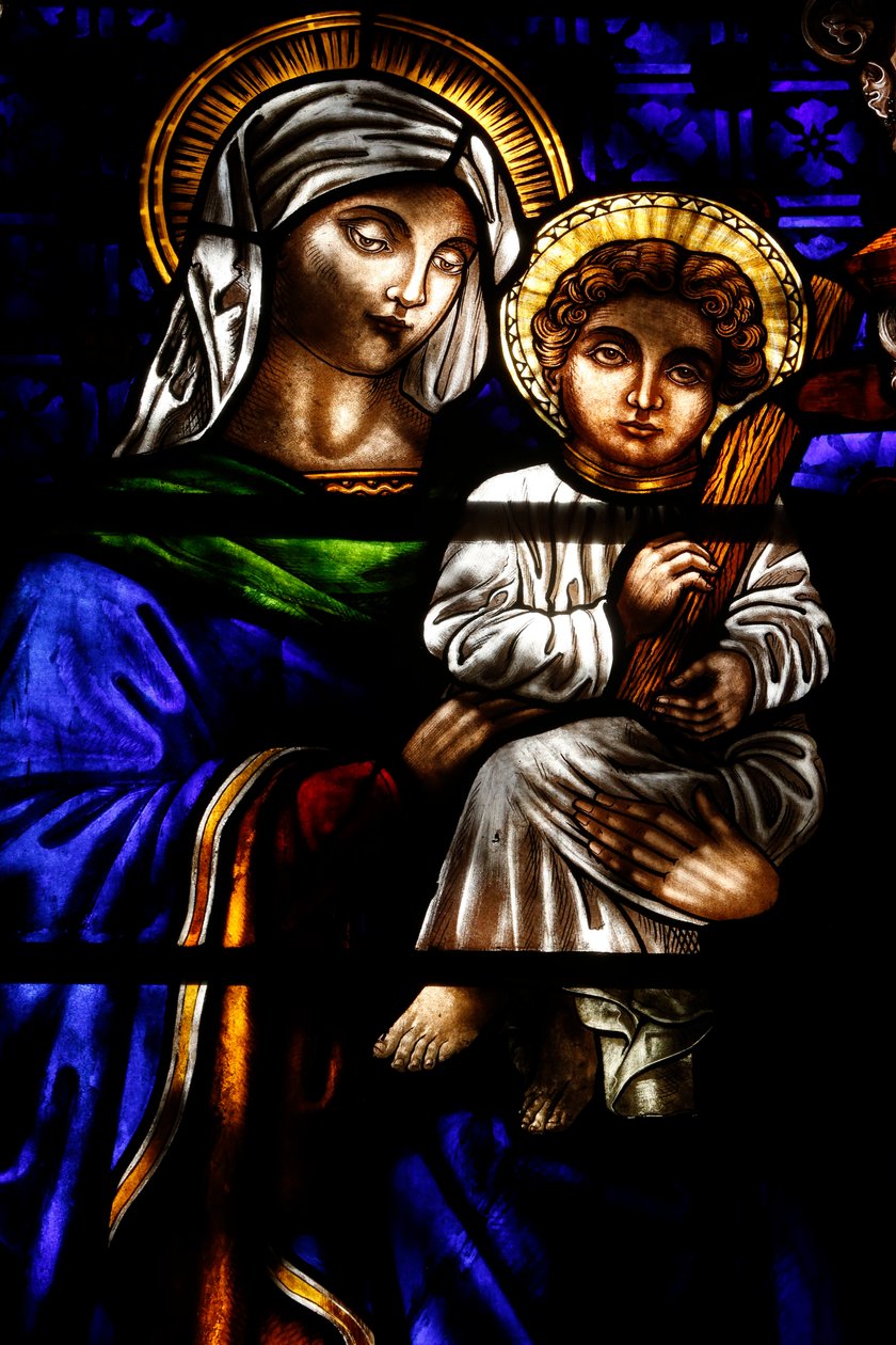 Trinity Church - Jomfru Maria og Jesus, New York, USA av Unbekannt