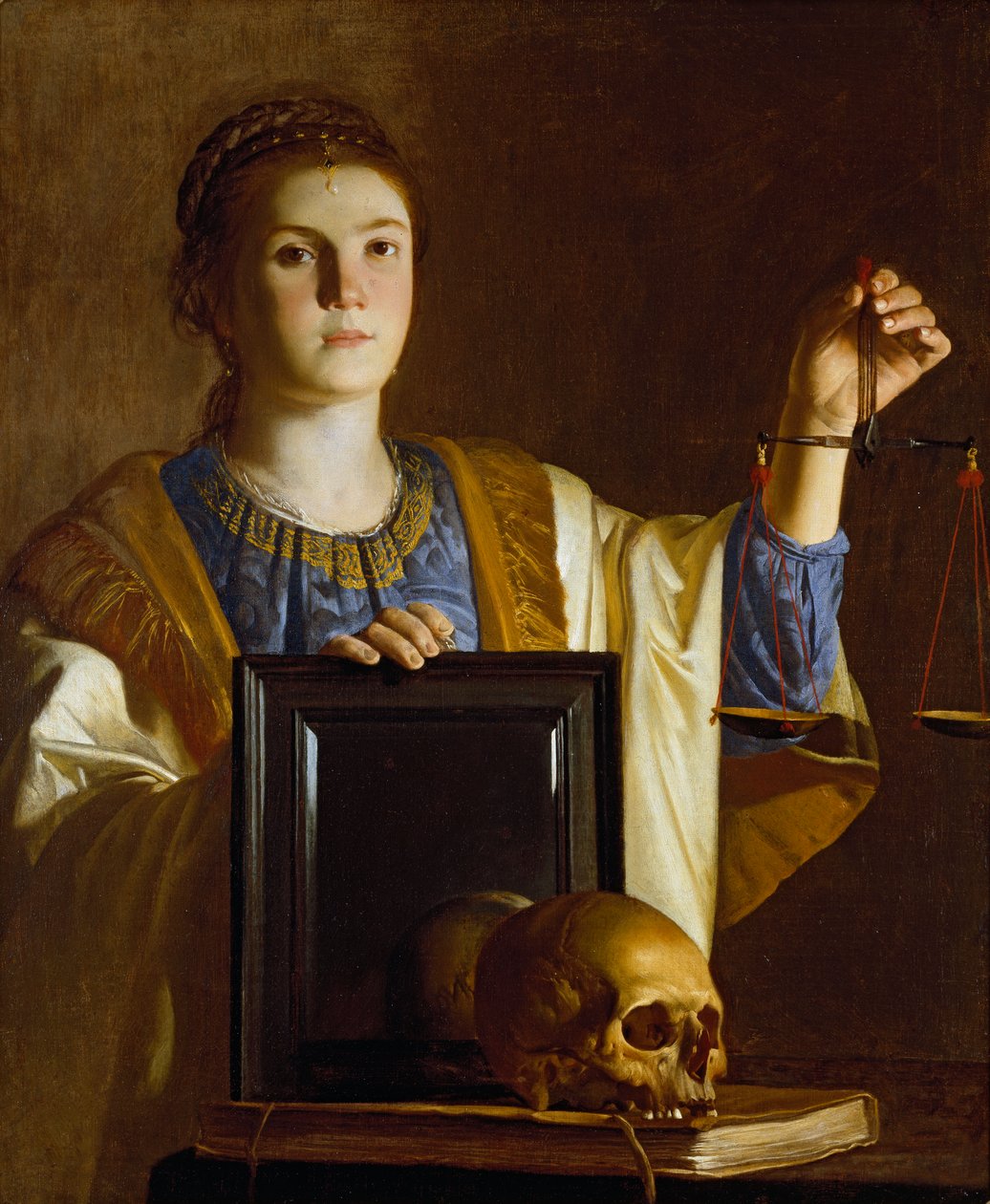 Truth presenting a Mirror to the Vanities of the World, c1620-1630 av Unbekannt