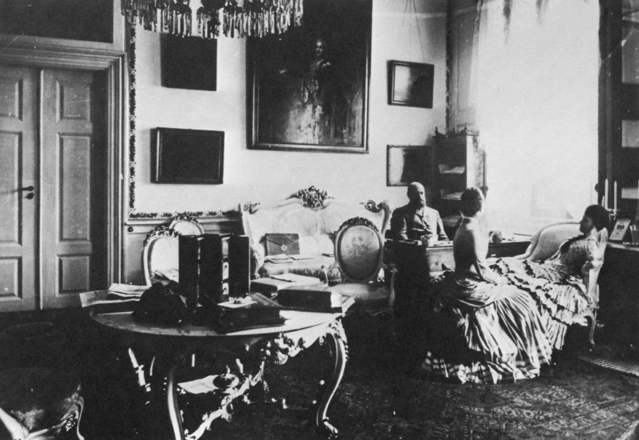 Tsarevich Alexander og storhertuginne Maria Feodorovna av Russland, c1880 av Unbekannt
