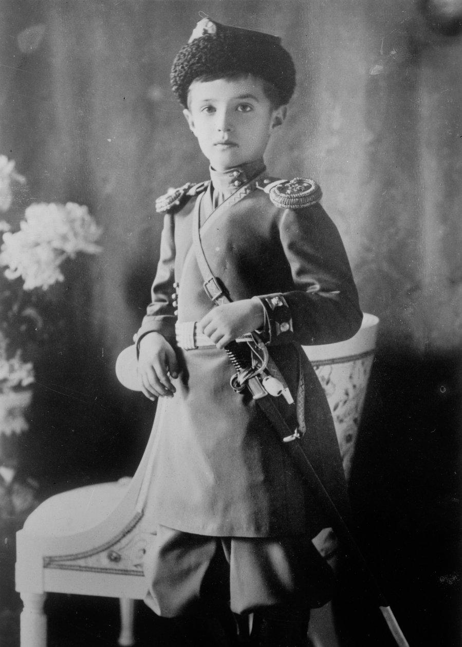 Tsarevich Alexei av Russland, c1910-c1914 av Unbekannt
