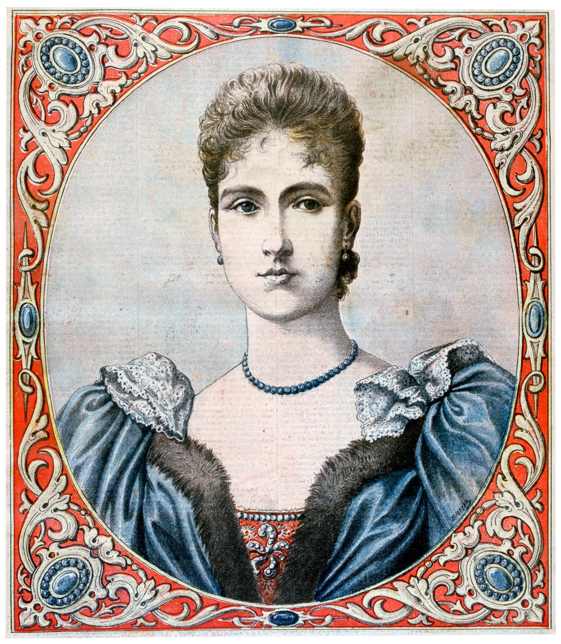Tsarina Alexandra, keiserinnekonsort av Russland, 1894 av Unbekannt