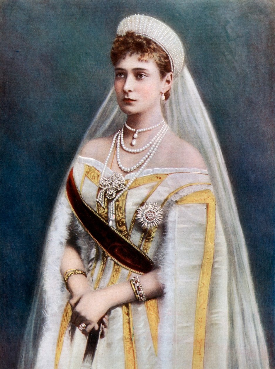 Tsarina Alexandra, keiserinnekonsort av Russland, sent på 1800- og begynnelsen av 1900-tallet av Unbekannt