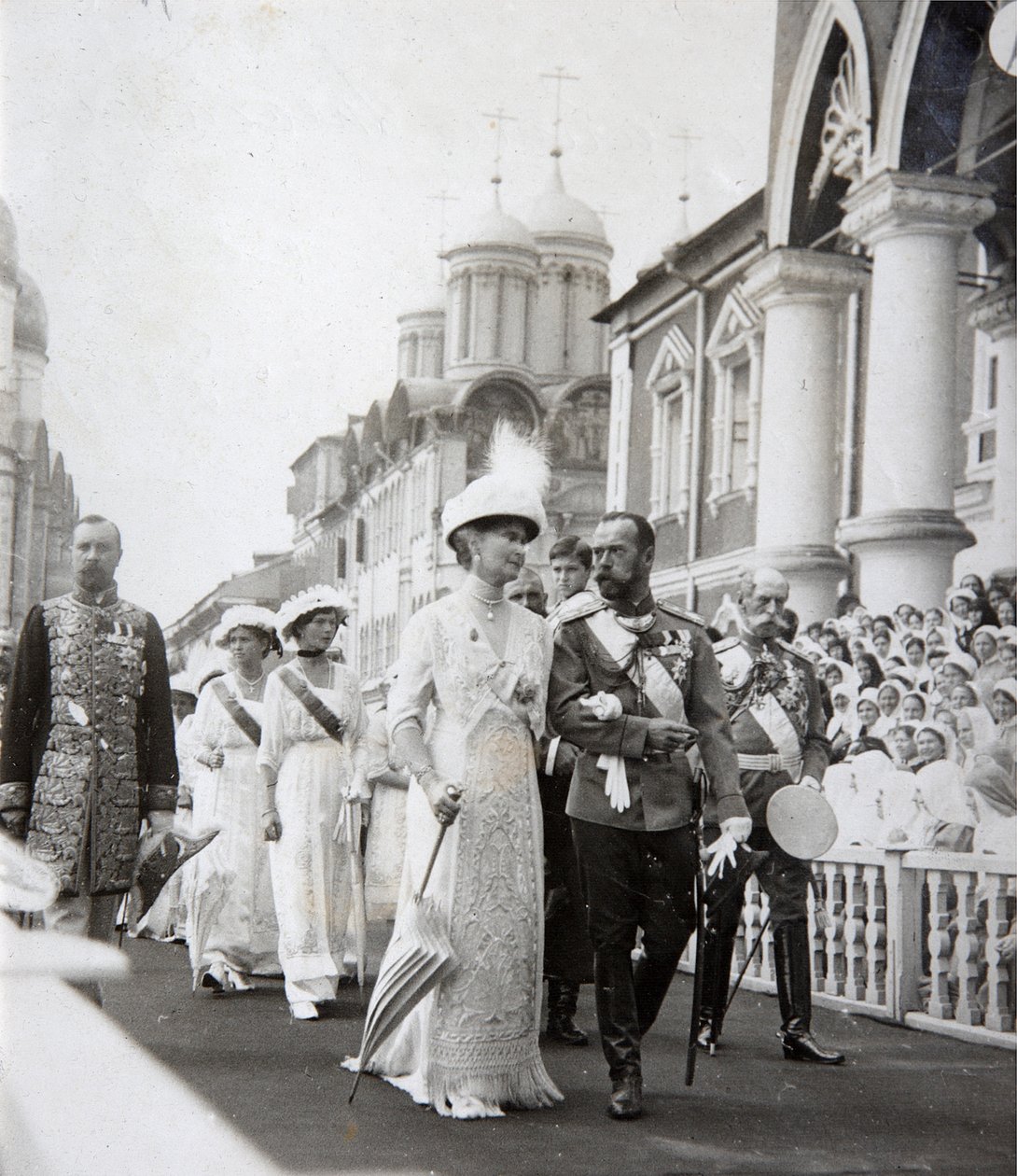 Tsarfamilien ved feiringen av 300-årsjubileet for huset til Romanov, Russland, 1913 av Unbekannt
