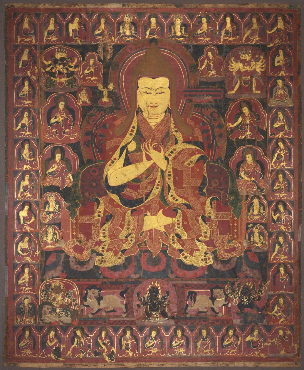 Tsong Khapa, grunnlegger av Geluk-ordenen, ca. 1440-1470. av Unbekannt