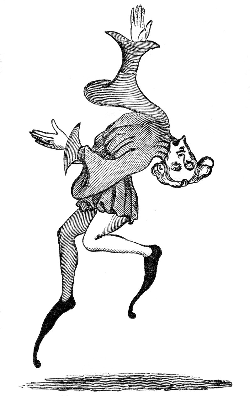 Tumbling, 1300-tallet, 1833 av Unbekannt