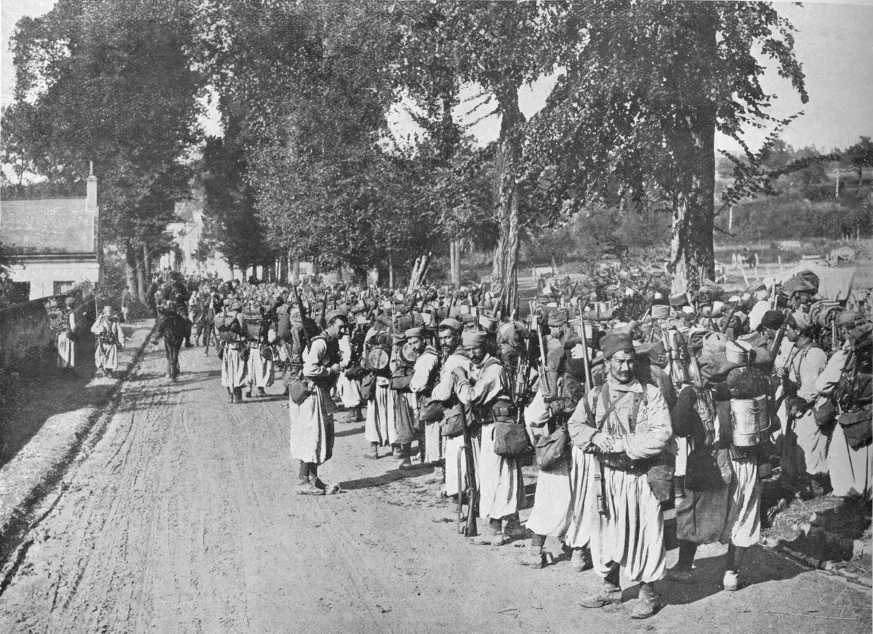 Turcos venter på at ordren skal avansere, 1914 av Unbekannt