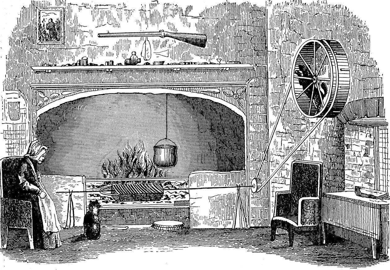 Turnspithund på jobb, c1880 av Unbekannt