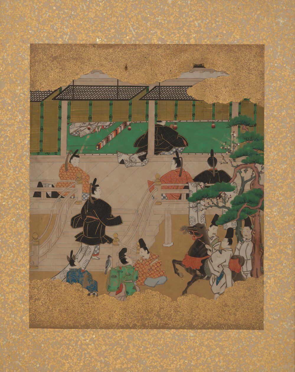Tolv scener fra The Tale of Genji, midten av 1600-tallet. av Unbekannt