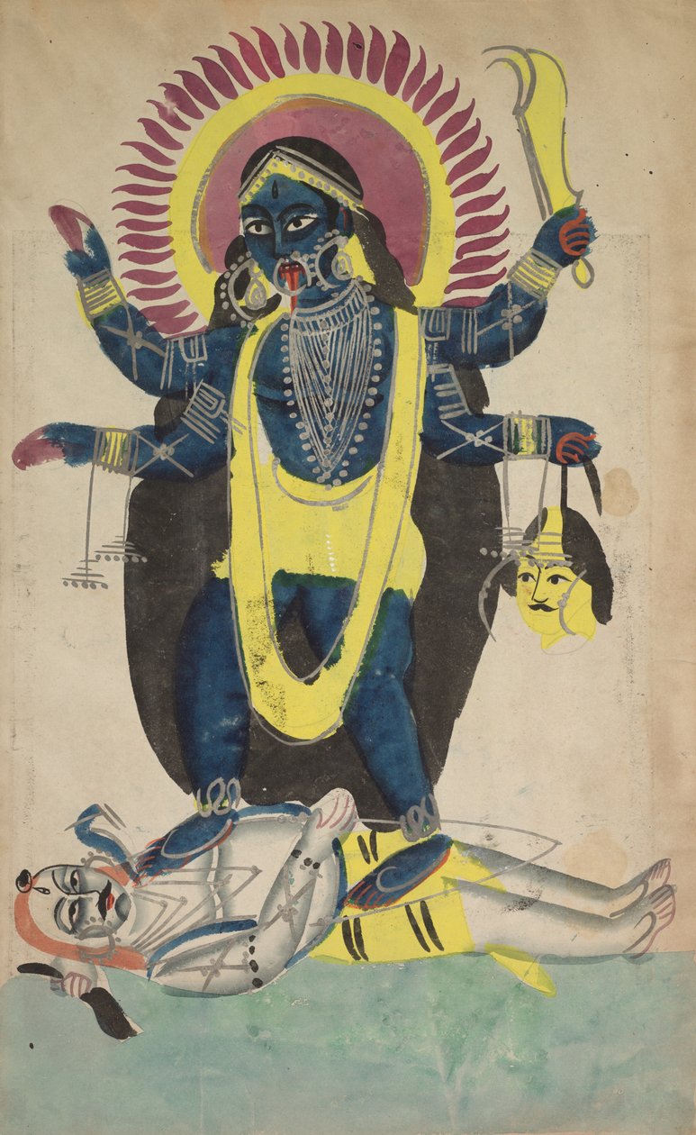 To aspekter av Kali, ca. 1880 - 1890. av Unbekannt