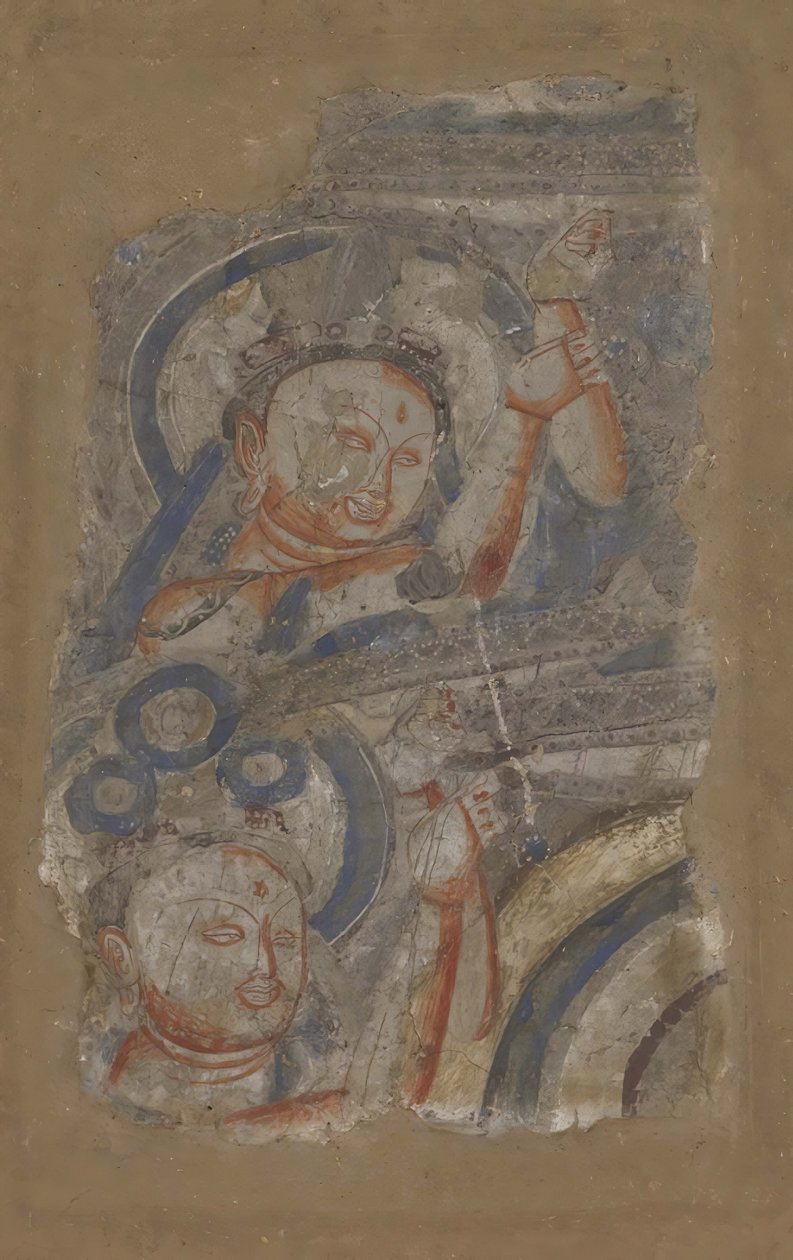 To Bodhisattvaer, ca. 6.-7. århundre. av Unbekannt