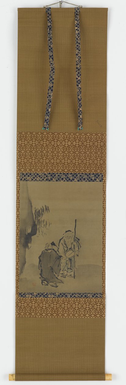 To kinesiske vismenn nær en overhengende stein, Edo-perioden, 1615-1868. av Unbekannt