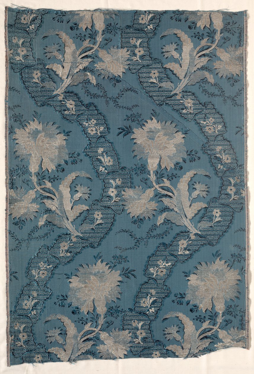 To sammenføyde paneler av silkefigur, 1723-1774. av Unbekannt