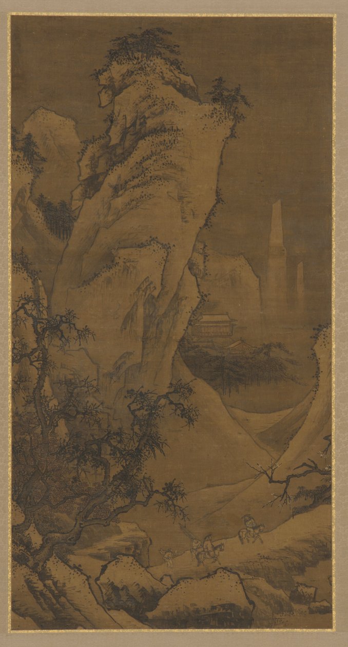 Two Riders Searching for Plum Blossoms, Ming-dynastiet, 1500-tallet. av Unbekannt