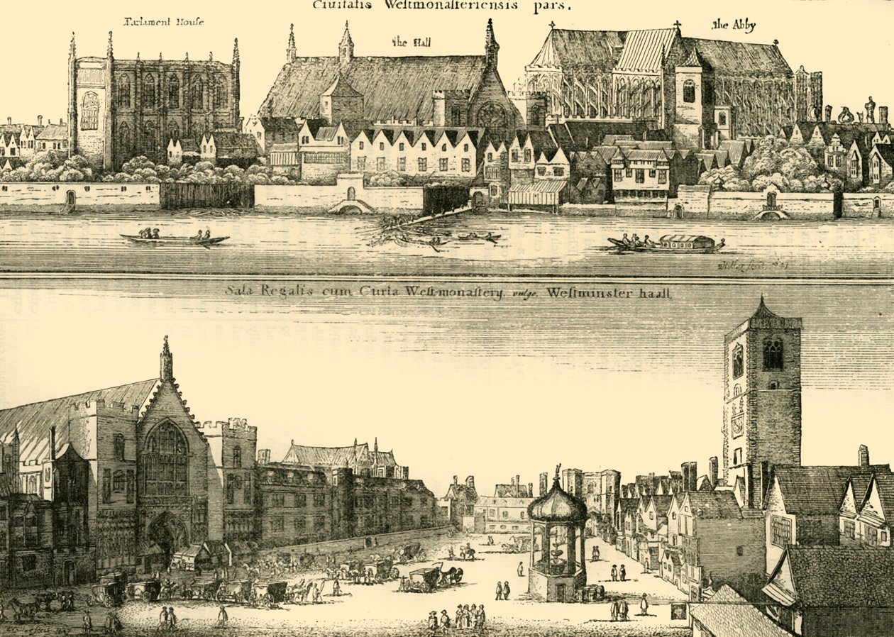 To utsikter over Westminster, 1881. av Unbekannt