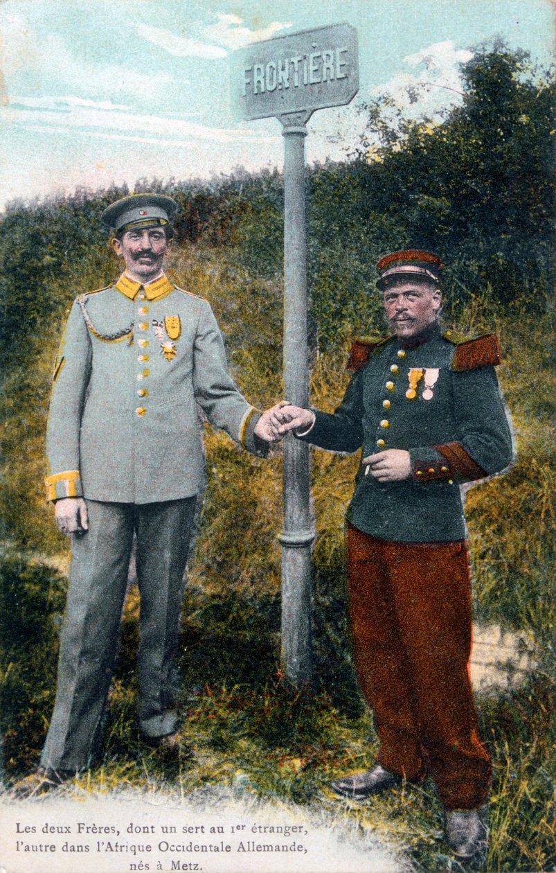 To brødre ved den franske tyske grensen, 1900-tallet av Unbekannt