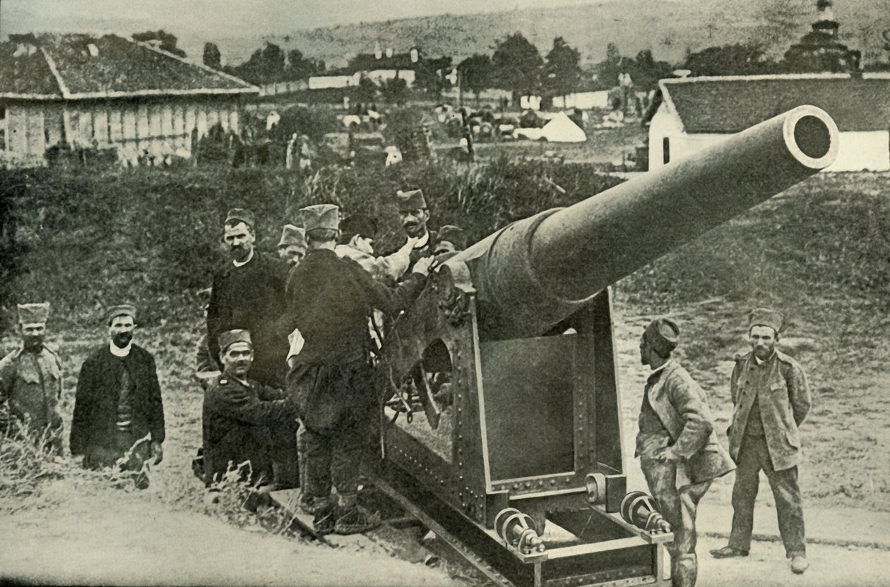 Typisk gruppe for det servianske artilleriet, 1919. av Unbekannt